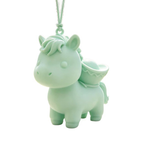 Red Horse Pendant Keychain Cute Animal Charm For Bag Gift Resin Material Unisex Fashion Accessory - Product Image 4