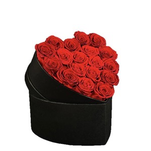 กล่องดอกกุหลาบจริงรูปหัวใจ สำหรับวันวาเลนไทน์ ขายส่ง แบบคงสภาพได้นาน - Product Image 4
