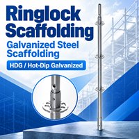 Échafaudage Ringlock Standard Vertical Q355B HDG 48.3x3.2mm 1000mm pour Étaiement Béton Modèle EK-RK-0083