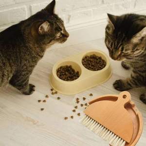 Juego de recogedor y cepillo de madera compacto y ecológico, mini escoba de mano para limpieza de escritorio, cocina y encimera - Product Image 5