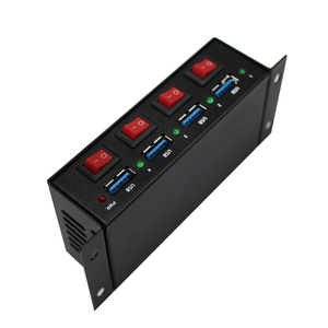 Kdata nhà máy sản xuất kim loại chất lượng cao truyền dữ liệu Sync với Powered <span class=keywords><strong>Switch</strong></span> 5V 1A sạc công nghiệp <span class=keywords><strong>4</strong></span> cổng <span class=keywords><strong>USB</strong></span> HUB <span class=keywords><strong>3.0</strong></span> - Product Image 3