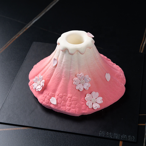 AKOKO Flame Mountain francés tridimensional volcánico Mousse <span class=keywords><strong>molde</strong></span> de silicona herramientas para pasteles con fácil desmoldeo - Product Image 4