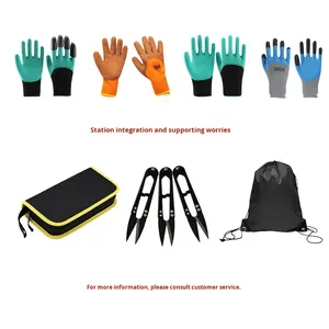 Kéo cắt tỉa ba mảnh đặt thép không gỉ nhiệm vụ nặng nề TPR xử lý màu hồng dụng cụ làm vườn vườn cây ăn quả cành dày hái trái cây - Product Image 6