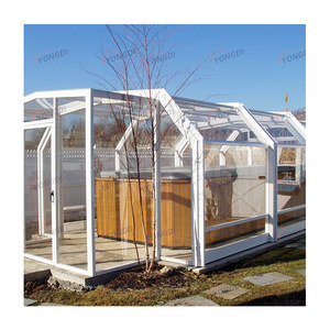 Copertura Mobile Pieghevole per Piscina in Policarbonato Anti-UV, Manuale o Automatica, per Veranda Esterna Australiana - Product Image 1