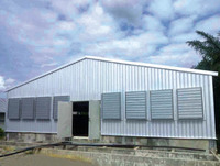 Structure en acier léger préfabriquée pour abri de vaches, cochons, poulets, chevaux, chèvres, ferme, grange, élevage de volailles, conception de bâtiment d'écurie