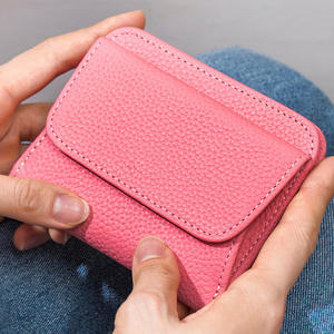 Portefeuilles courts de style japonais AndoBag pour femmes, en cuir de vache véritable, porte-cartes tendance, grande capacité, porte-monnaie 6771 - Product Image 4