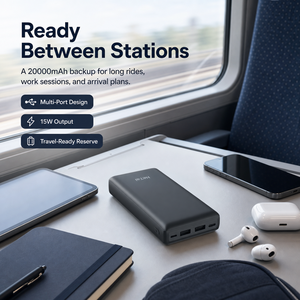 <span class=keywords><strong>Batterie</strong></span> <span class=keywords><strong>externe</strong></span> 20000mAh, charge rapide 15W, chargeur portable, double USB A USB C, <span class=keywords><strong>batterie</strong></span> <span class=keywords><strong>externe</strong></span> - Product Image 6
