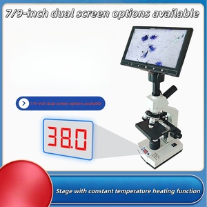 Microscope biologique numérique à température constante avec plateau chauffant, écran caméra 1920x1080, indice de protection IP55, grossissement 100X-640X pour - Product Image 3