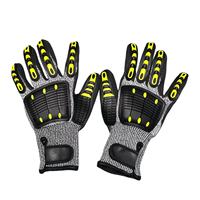 Gants mécaniques anti-collision TPR, équipement de pêche, gants HPPE durables, accessoires de pêche