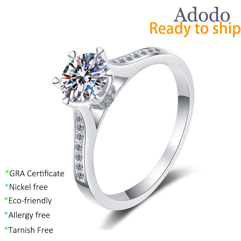 Luxury 18K White Gold Plated Five