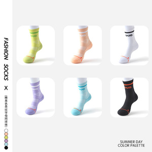 Customized Knitted Embroidered Logo <b>Socks</b> for woman Sports High Quality Cotton Personalized Ankle Crew <b>Socks</b> Wholesale - Product Image 6