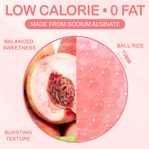 2025 OEM nhiều hương vị mật ong đào xoài nho đường miễn phí thạch bùng nổ nước trái cây bóng bong bóng nhỏ bobas Trà ngọc trai popping BOBA - Product Image 2