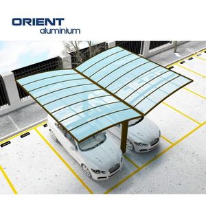 En promotion : Auvent de protection solaire extérieur en polycarbonate, abri de <span class=keywords><strong>voiture</strong></span> économique, abris de <span class=keywords><strong>voiture</strong></span> métalliques cantilever pour stationnement, auvent de garage en aluminium - Product Image 3