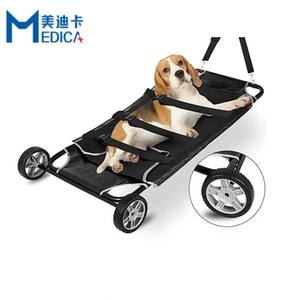 Offre Spéciale fabricant d'équipement médical vétérinaire civière chariot pour le sauvetage des animaux de compagnie avec roues - Product Image 4