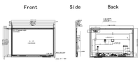 Module LCD 10,1 pouces 1280*800 avec interface LVDS GT2971, luminosité élevée 900 cd/m², écran tactile capacitif CTP pour station de recharge de véhicules électriques