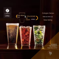 Hxglass verrerie 16oz verre à vin Transparent verre clair pressé à la machine tasse de jus de boisson pour hôtels restaurants chopes à bière