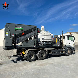 Centrale à béton mobile portable SDDOM brevetée et certifiée CE, haute efficacité, capacité de 10 à 65 m3, à vendre - Product Image 2