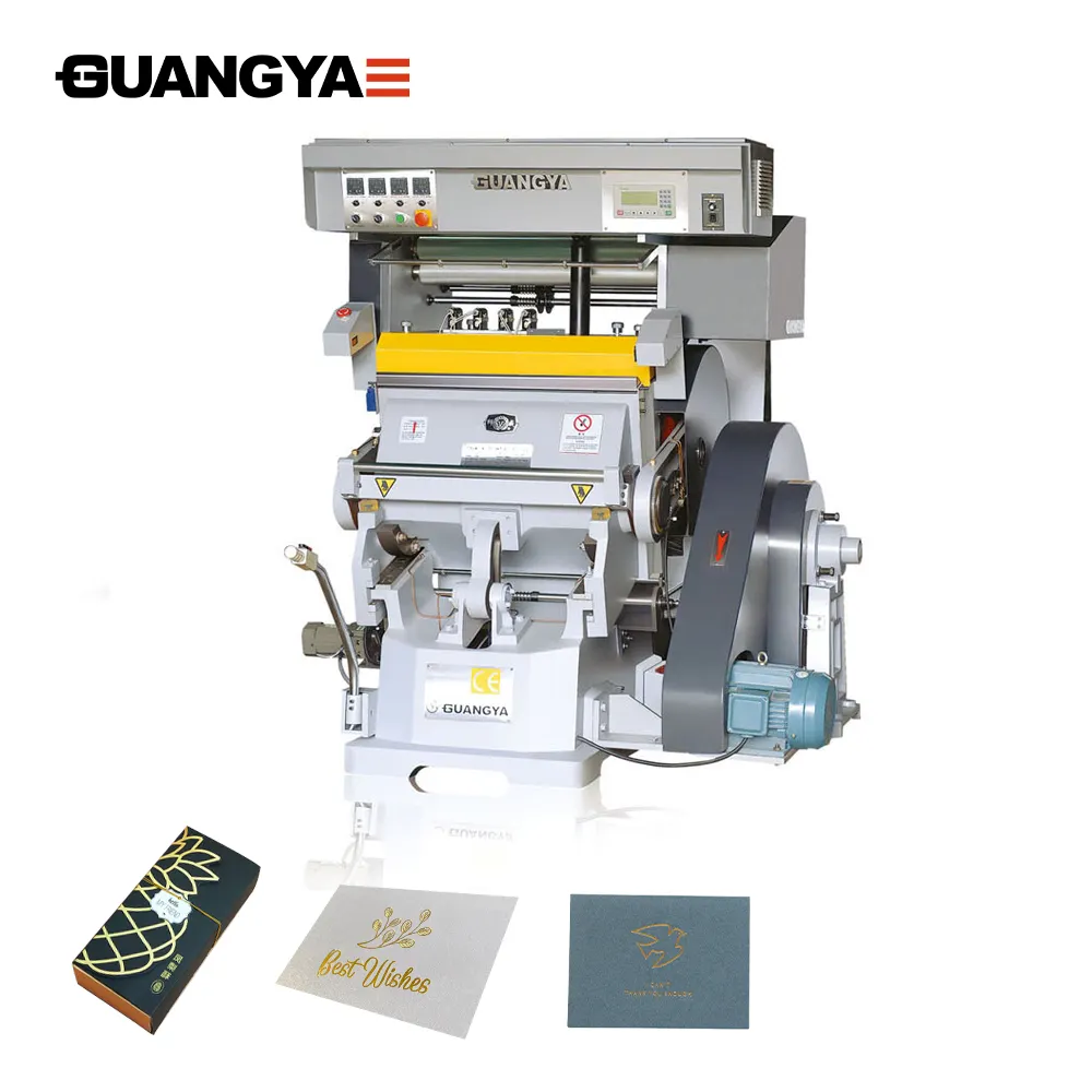 Máquina de estampación en caliente de papel de alimentación manual con caja de regalo al por mayor