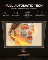 Projecteur portable Wanbo Davinci 1 Pro argenté, Direct Bi Led, prise en charge 4K, Android 9, 2 Go de RAM, 32 Go de stockage, utilisation professionnelle et éducative