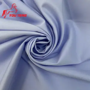 150GSM Stretch Bamboo Polyester Blend Shirts Men Fabric for Clothes Elastane Broken Twill Shirt Feels Like Cotton Fabrics