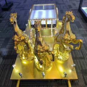 PRÉSENTATEUR DE BOUTEILLE-Présentateur de bouteille de chariot de bouteille de vin de trois chevaux pour la barre - Product Image 2