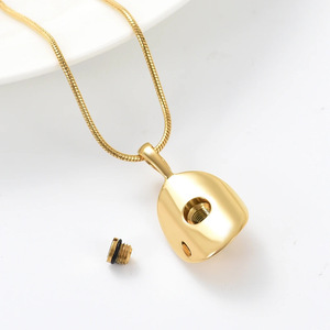 Kalung Urn Kremasi dari Baja Anti Karat untuk Abu, Perhiasan Kremasi Topi Koboi, Kenang-kenangan Abu untuk Anak Laki-laki dan Pria dengan Kotak Hadiah - Product Image 3