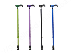 ไม้ค้ำสี่ขาทำจากอลูมิเนียมแบบปรับได้ไม้เท้ากันลื่นสี่มุมสำหรับผู้สูงอายุ - Product Image 4