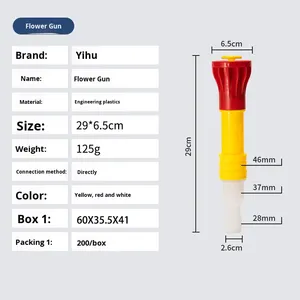 360 entraînement par engrenages agricole en plastique <span class=keywords><strong>jardin</strong></span> arroseur buse multi-spécifications <span class=keywords><strong>pistolet</strong></span> d'<span class=keywords><strong>arrosage</strong></span> pour légumes fleurs jardinage - Product Image 3