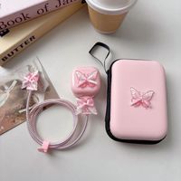 Ensemble de protection de câbles 3D en forme de papillon 20W pour le Royaume-Uni et sac de rangement