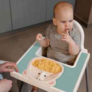 Napperon de salle à manger pour bébé à motif et couleur personnalisés Tapis de plateau de chaise haute en silicone pour bébé à couverture complète - Product Image 3