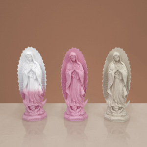 Statuette en résine Art Déco de la Vierge Marie, décoration religieuse pour la maison, cadeau de fête, ensemble multi-pièces mobile - Product Image 1