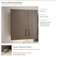 Meuble de cuisine de luxe, portes en placage de bois au design moderne, aménagement en L, boîtes en panneaux de particules et rangement coulissant