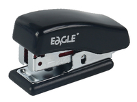 Eagle Manueller Kunststoff-Minihefter mit Integriertem Heftklammerentferner, Schulbedarf für 24/6 26/6 Heftklammern, 10 Blatt Kapazität