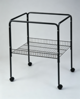 Support de cage portable, durable, facile à assembler, en fil métallique, pour perroquet, motif solide, emballage en boîte, couleur personnalisée, plusieurs tailles