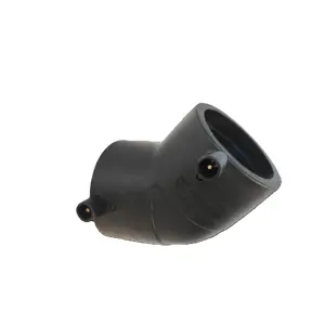 Hot Sale HDPE 45 Degree Elbow Drainage Pipe Fittings Electrofusion HDPE Syphon Drainage Fitting For Water Pipe