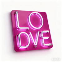 Enseigne lumineuse LED néon en gros avec logo, inscription « DONT THINK SHIT », décoration de mariage, chambre à coucher, fête, maison, télécommande, magasins, enseignes électroniques