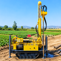Foreuse à chenilles tout-terrain CE 300m, machine de forage portable pour puits d'eau, petite foreuse portative pour l'eau
