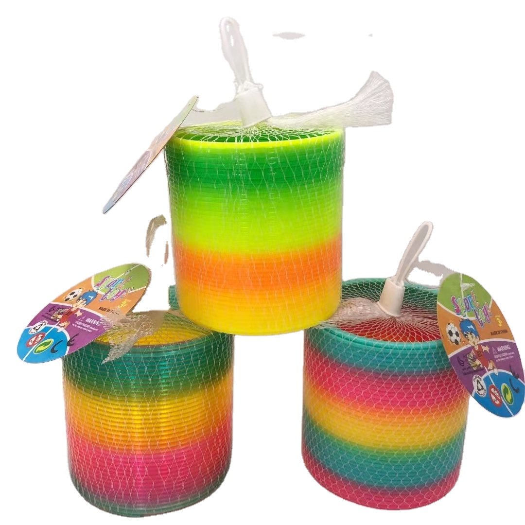 Оптовая продажа, волшебные радужные игрушки, весенние пластиковые игрушки для детей, подарки, раннее развитие, красочные радужные круглые игрушки