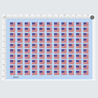 Autocollants 1/50 drapeau américain pour kits de modèles 68554