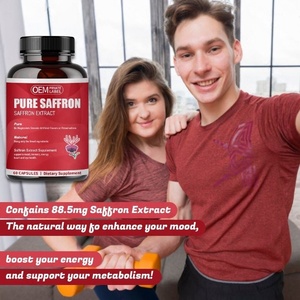 OEM ODM Adult Ceylon <b>Cinnamon</b> <b>Cardamom</b> for Mood & Memory Eye Health Saffron Extract Herbal Supplement Capsules with Black Pepper - Product Image 6