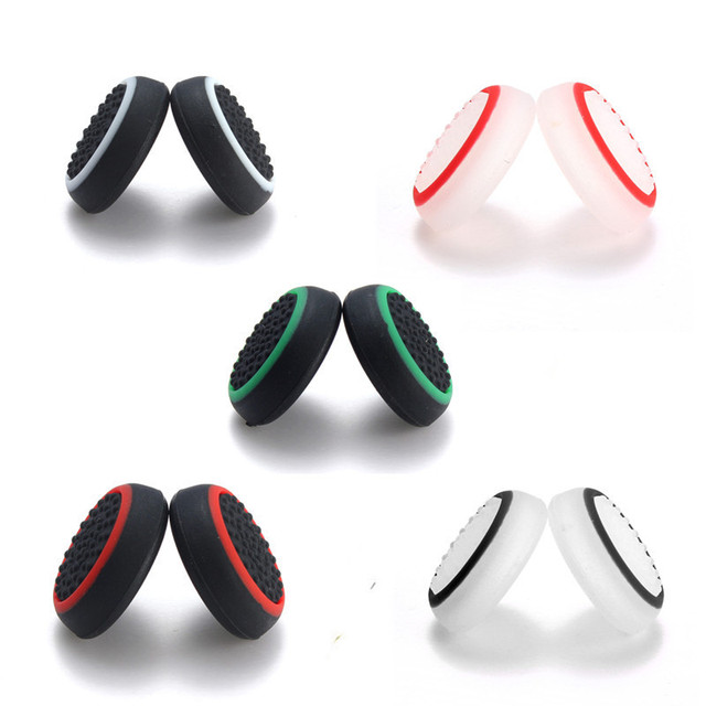 Dual-color Silicone ThumbStick Grip Cap Cover for P5/PS5 Slim PS4 Non-slip Analog Joystick Cap for Xboxes 360 Controller