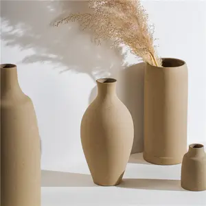 Vasos de cerâmica decorativos para hotel, vasos de cerâmica estilo europeu para flores