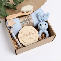 Blocs de construction en coton, cadeaux DIY - Ensemble imprimé personnalisé avec des motifs d'animaux (ours, etc.) Style de simplicité moderne - Cadeaux pour bébés