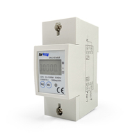 Compteur numérique le plus vendu avec relais de sortie, communication par ligne électrique RS232, compteur kWh