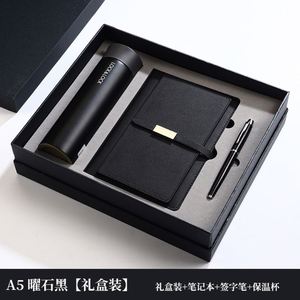 High-End Custom A5 Notebook Hardcover Journal Set Loose-<b>Leaf</b> Binding Corporate Gift for Business Exhibitions and Souvenirs - Product Image 5
