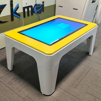 Nouvelle arrivée Table d'éducation et de jeu à écran tactile de 43 pouces avec chargement sans fil