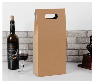 卸売<span class=keywords><strong>2</strong></span>ボトル紙ワインギフト配送包装ボックス窓付きワインボックス包装 - Product Image 5