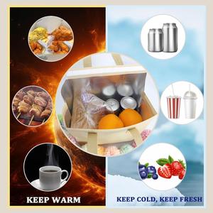 Custom Takeout Take Out Take Away Bag Customize Shopping Takeaway Cooler Food Delivery Thermal Insulated Bag for Food - Product Image 3