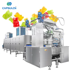 GD300 300 kg/saat tam otomatik otomatik jelatin sakızlı ayı makinesi vitamin Gummies şeker üretim makinesi
