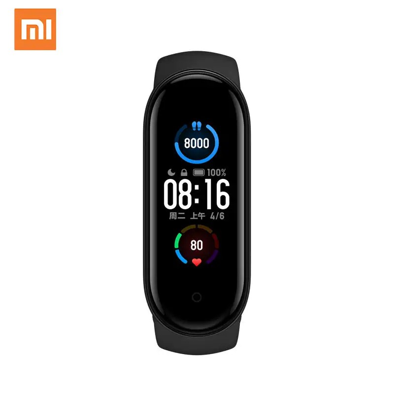 Chinese Version Xiaomi Mi Band 5 NFC Band Fitness Bracelet AMOLED Color Screen Heart Rate Monitor Sports Xiaomi Mi Band 5 NFC